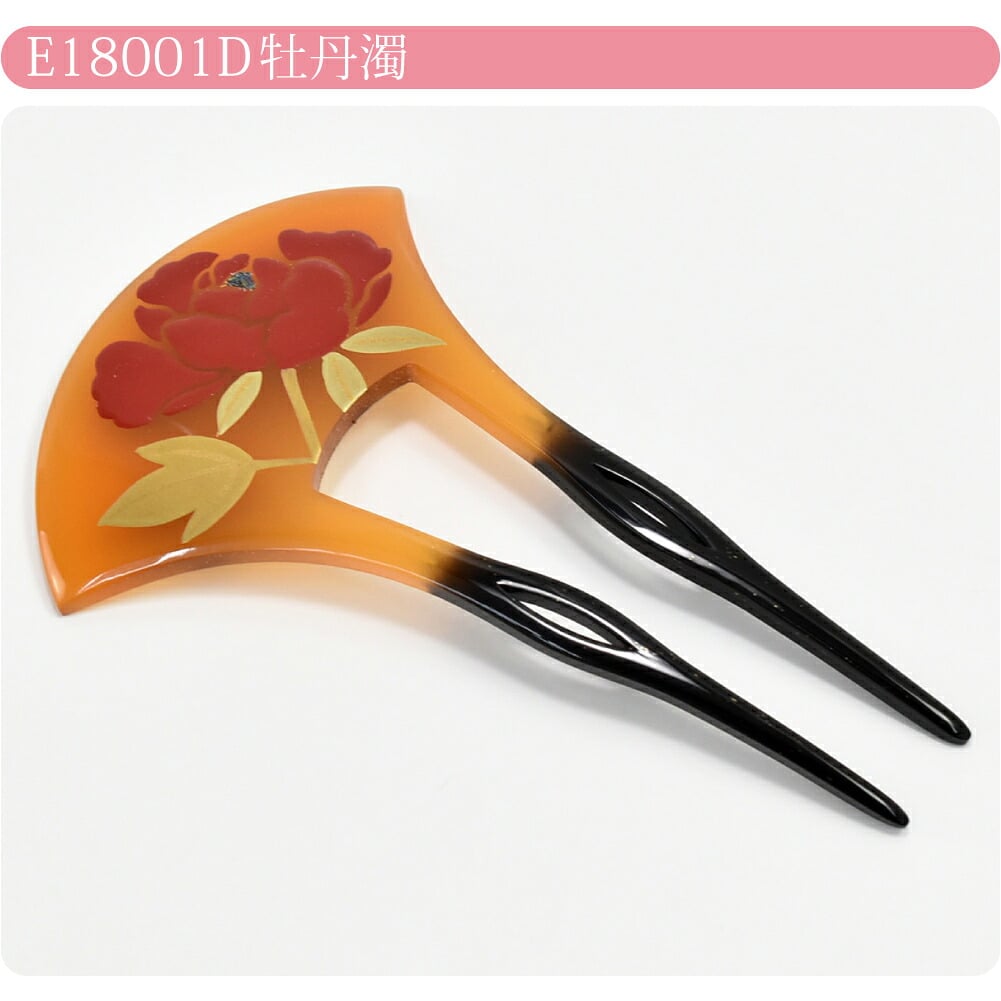 蒔絵簪 バチ型