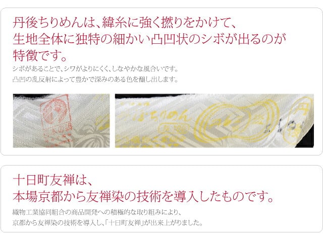 正絹 創作 振袖 特選手加工 十日町友禅 金箔 熨斗