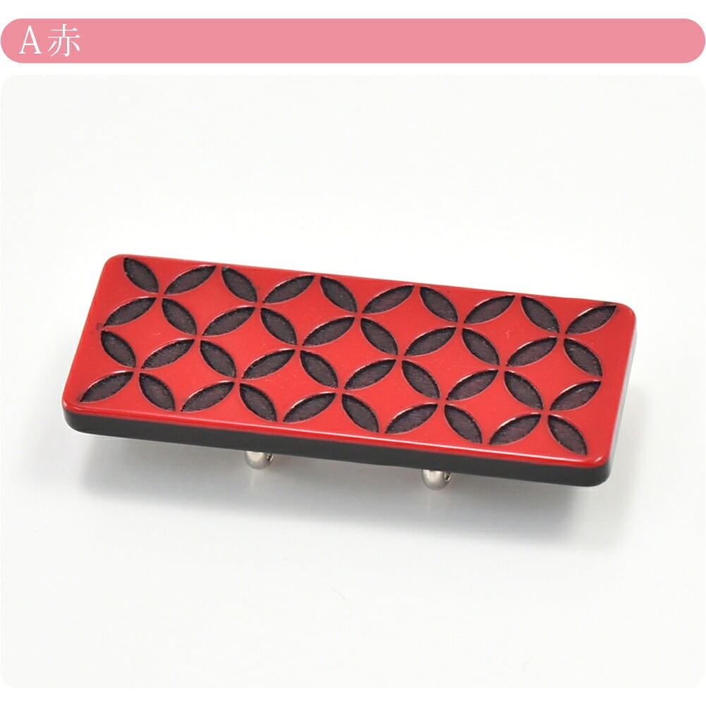 表彫り帯留 七宝