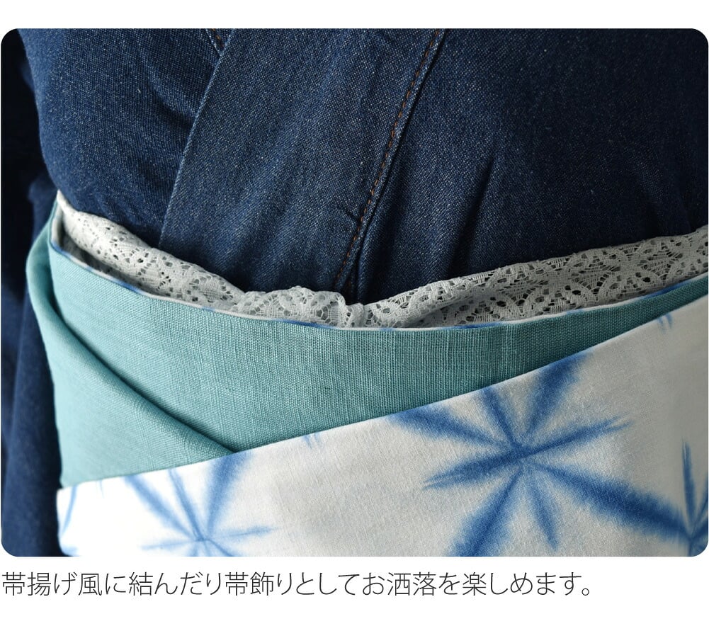 三重仮紐 レース 七宝