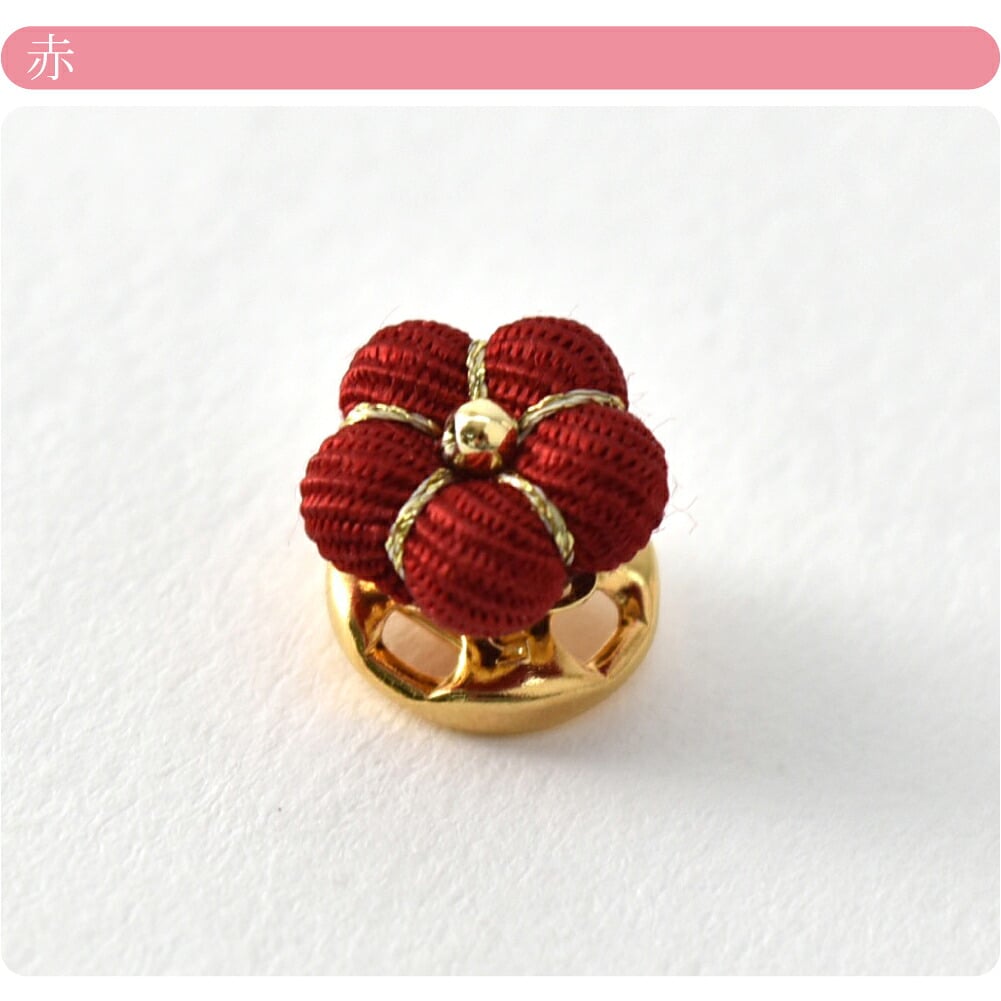 マスクピアス 梅花 ちりめん
