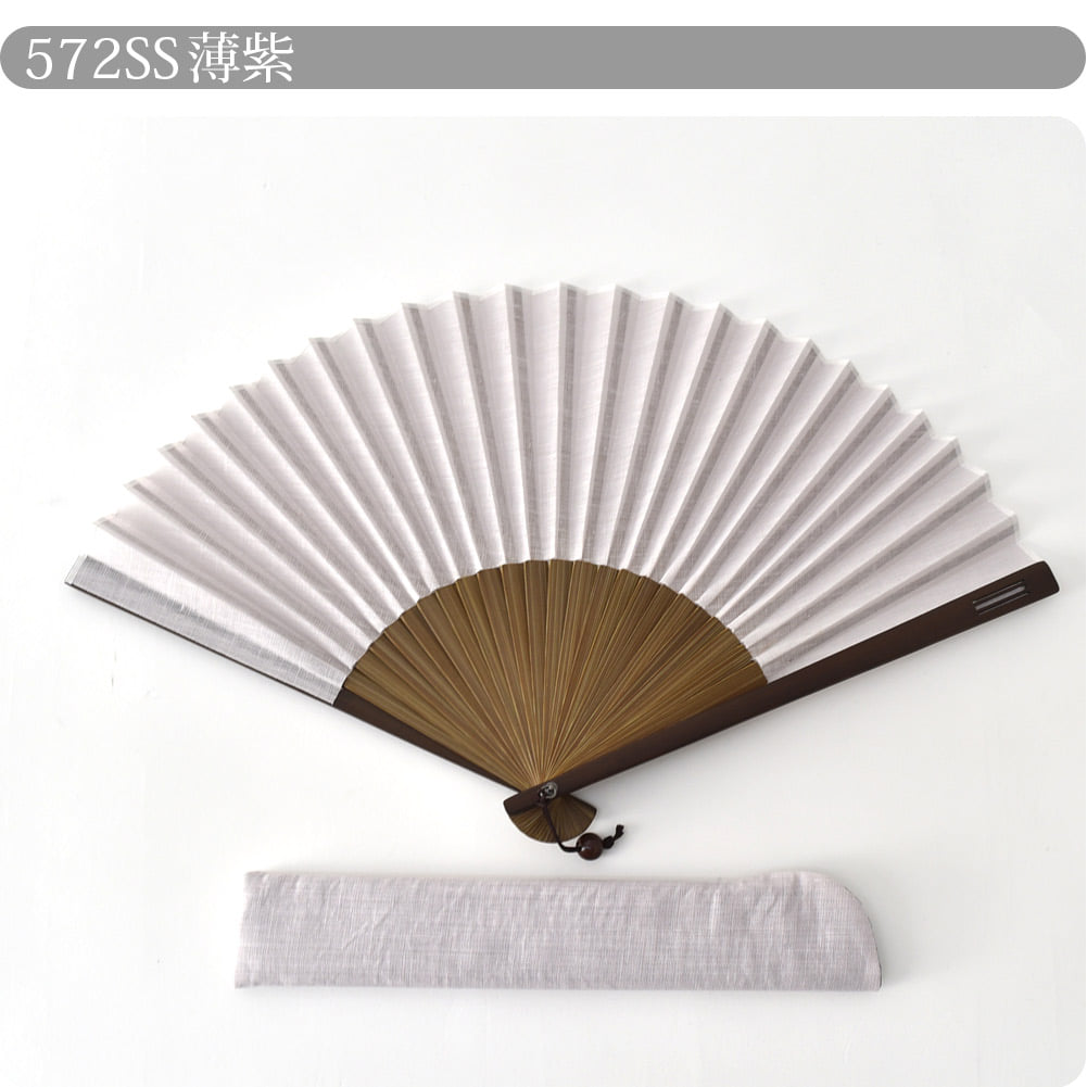 [松寿庵] 近江の麻 布扇子 差し袋 ギフトセット
