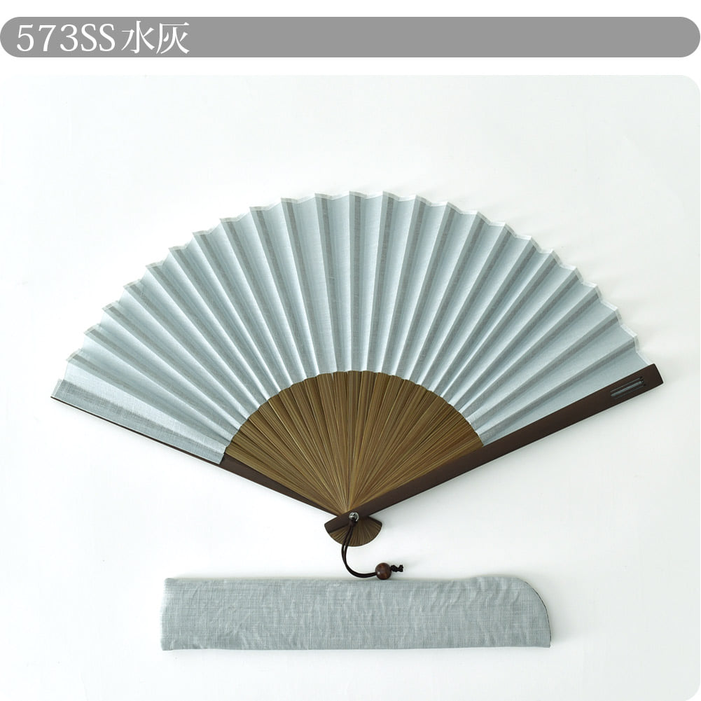 [松寿庵] 近江の麻 布扇子 差し袋 ギフトセット