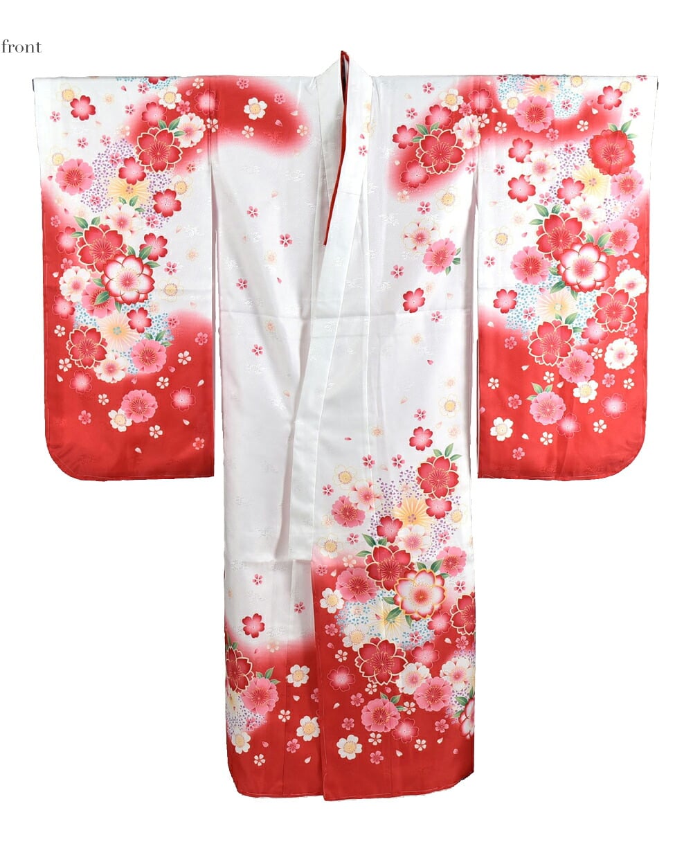 絵羽柄 四つ身セット 桜