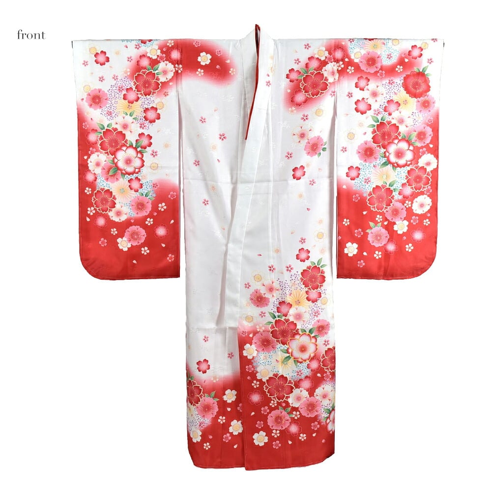 絵羽柄 四つ身セット 桜