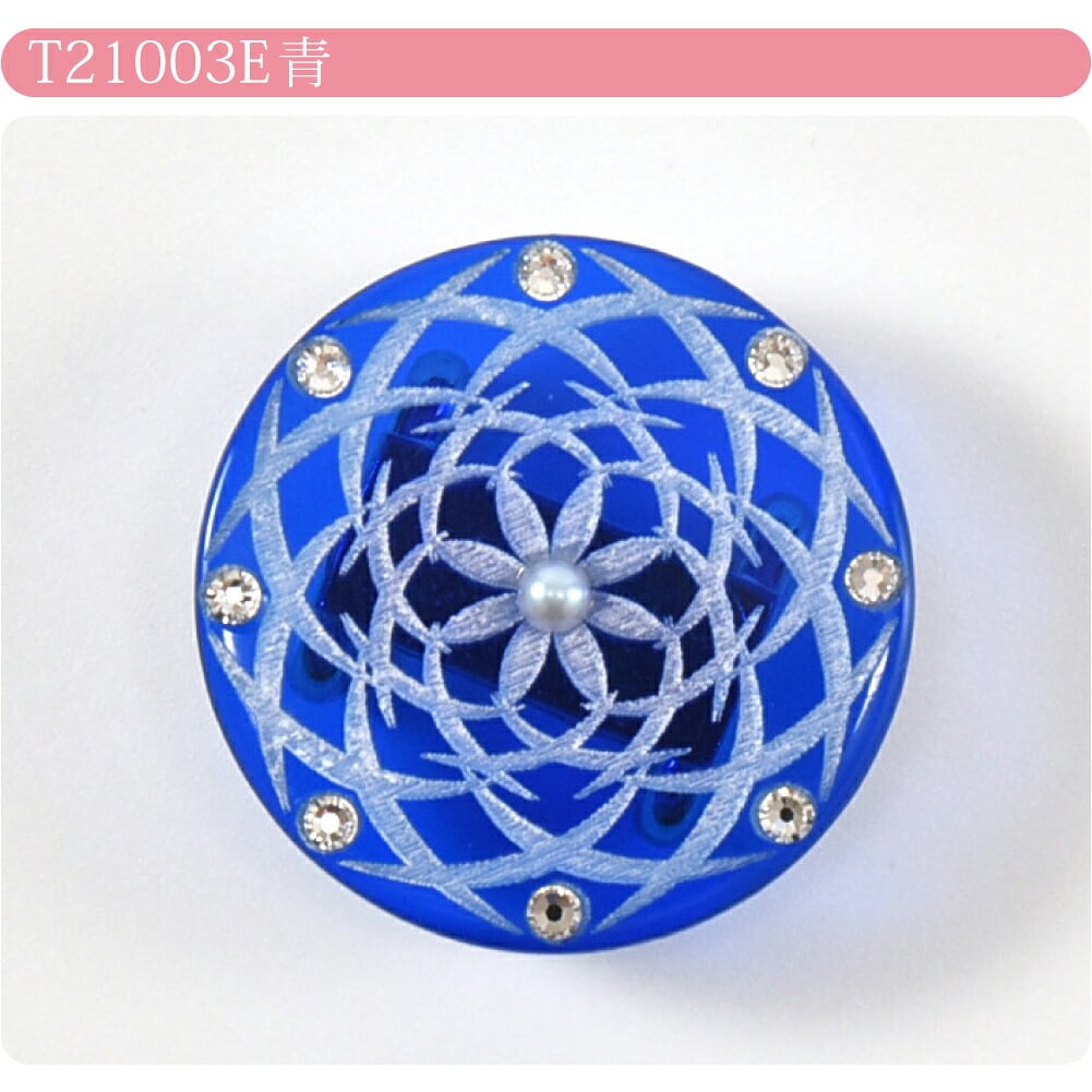切子風 帯留