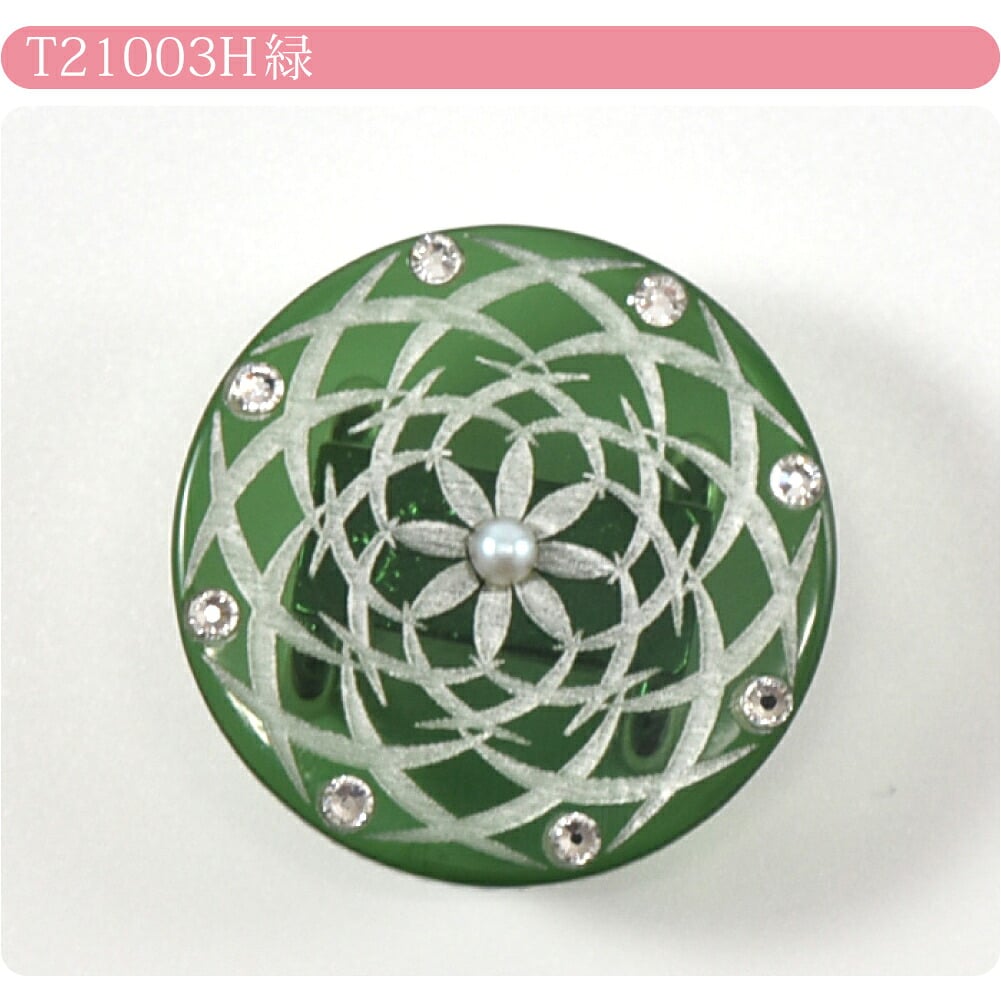 切子風 帯留
