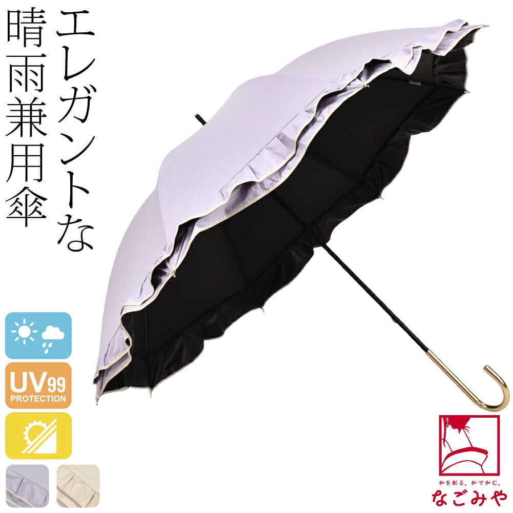 [because] 長傘 PUダブルフリル