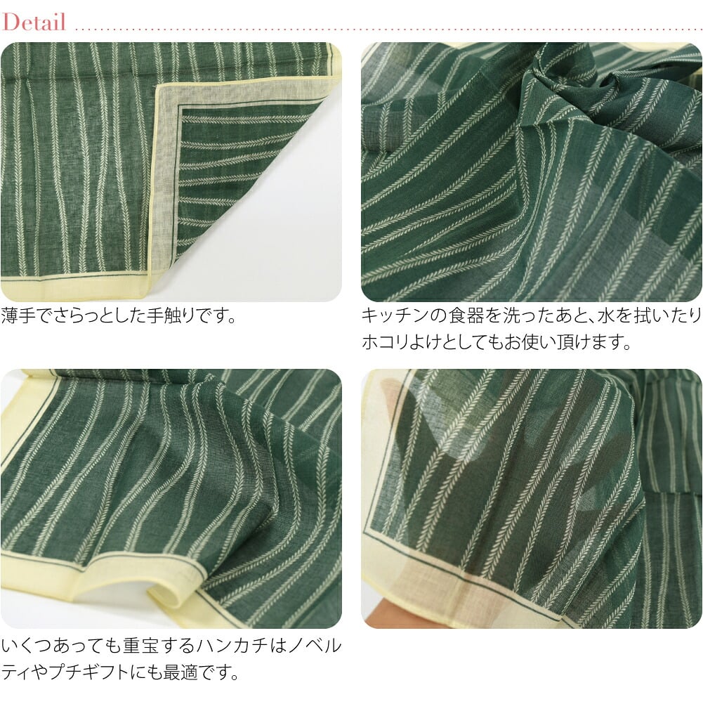 [彩] TOIRO ガーゼハンカチ