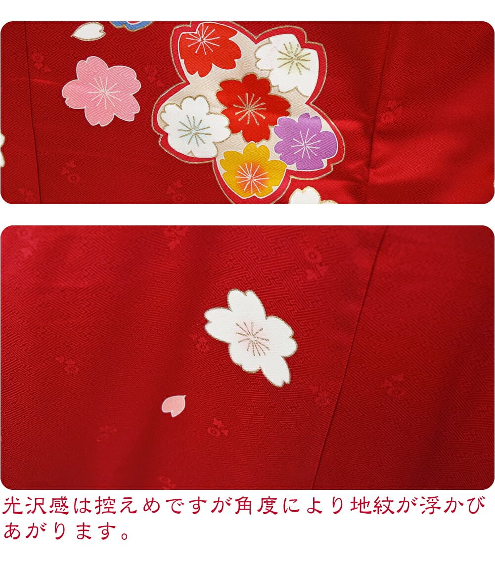 逸品 正絹 大四つ身 手描き友禅 大桜