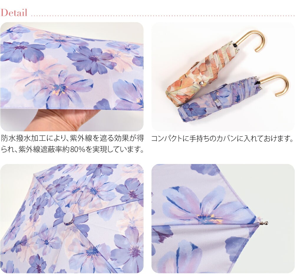 [because] 折りたたみ傘 シアーフローラ ミニ