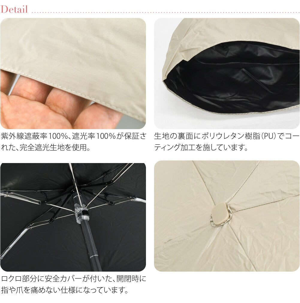 [because] 折りたたみ傘 PUショルダーポーチアンブレラ ミニ