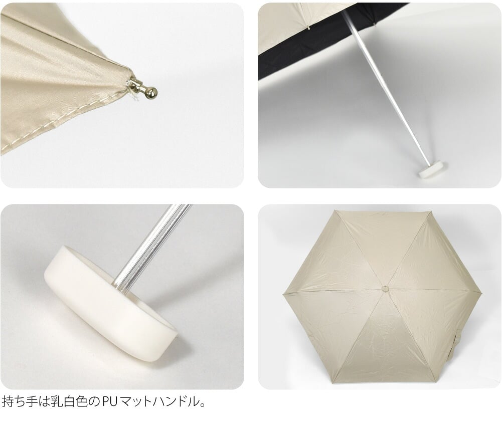 [because] 折りたたみ傘 PUショルダーポーチアンブレラ ミニ
