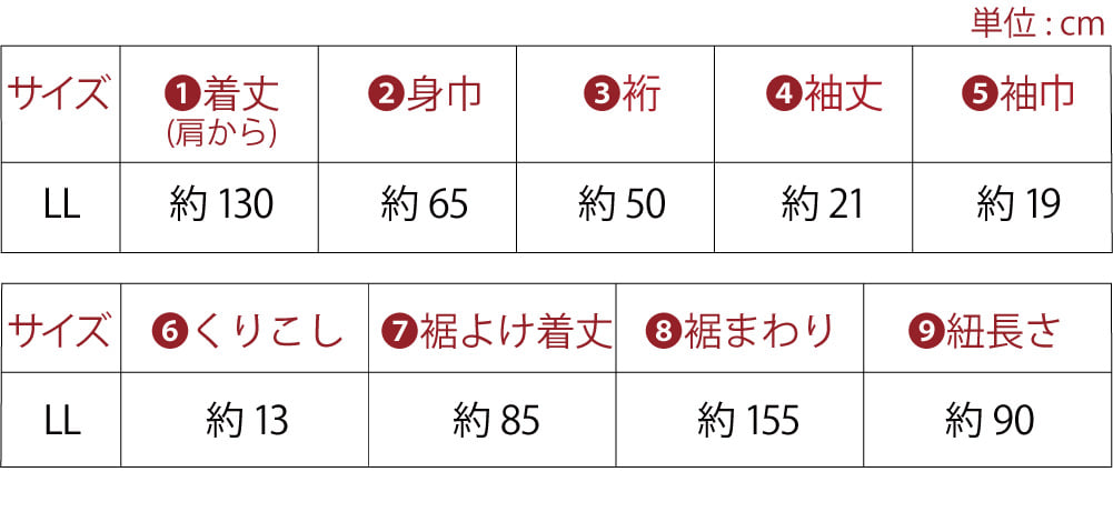 着物スリップ 知多木綿 大きいサイズ