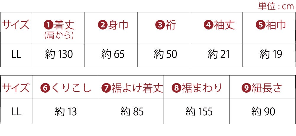 着物スリップ 知多木綿 大きいサイズ