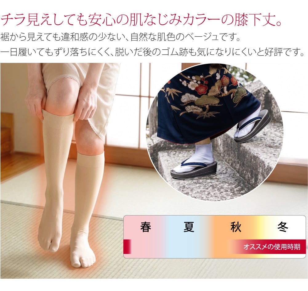 [ヒート+ふぃっと] 東レ インナー足袋 ロング
