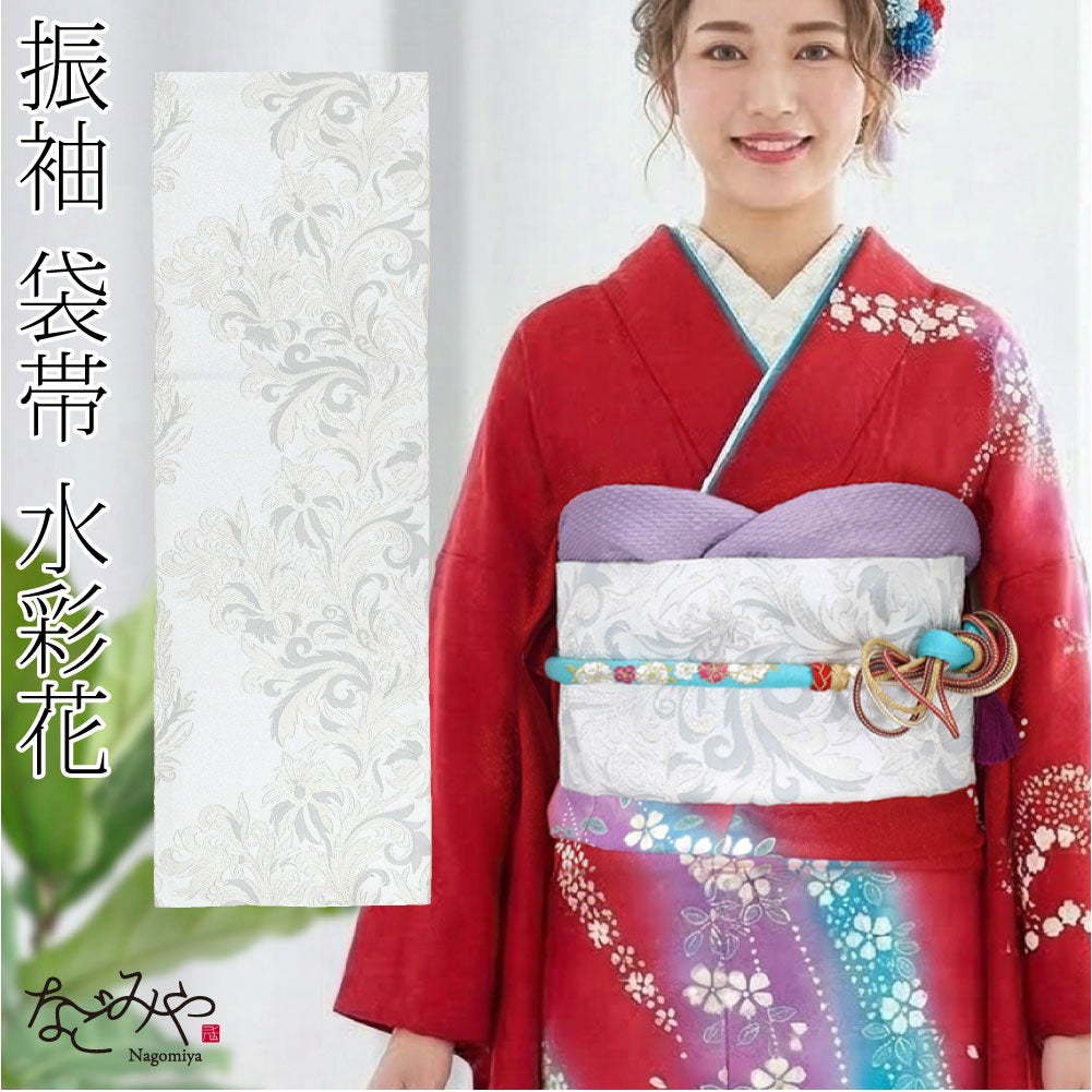 小杉織物 袋帯 六通柄 唐草